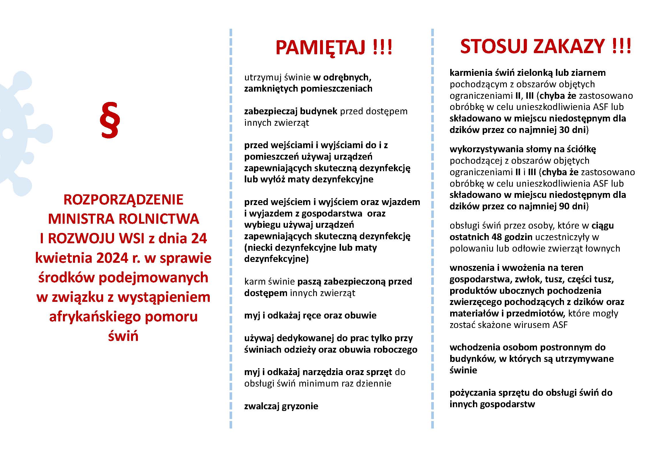 Ulotka ASF strona 1